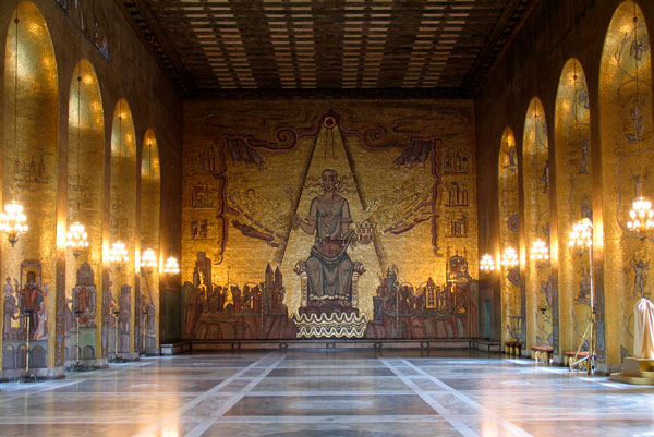 Stockholm City Hall Golden Hall